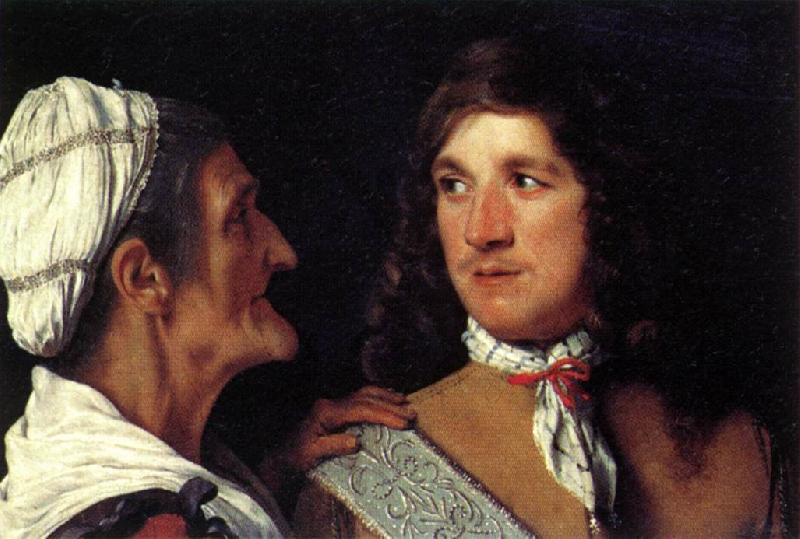 SWEERTS, Michiel Young Man and the Procuress r oil painting image